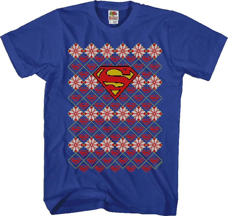 Superman Ugly Faux Knit DC Comics T-Shirt