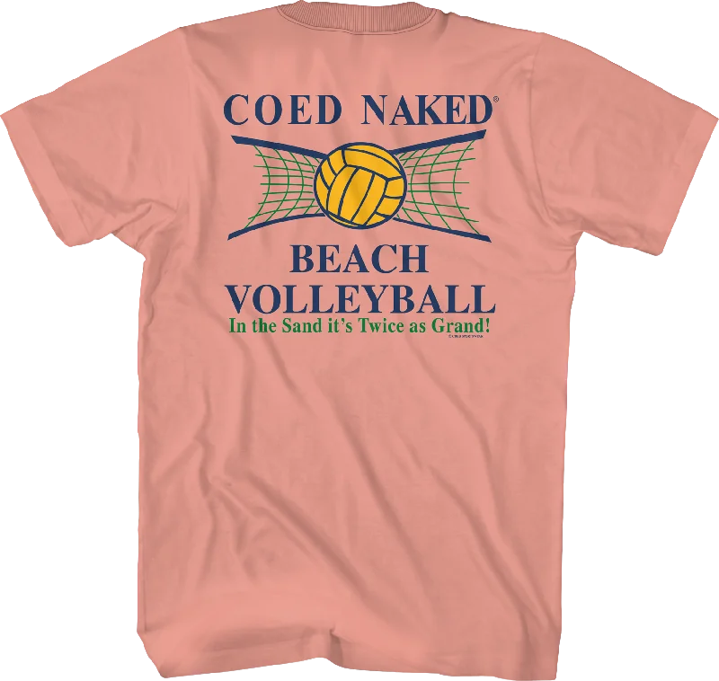 Beach Volleyball Coed Naked T-Shirt