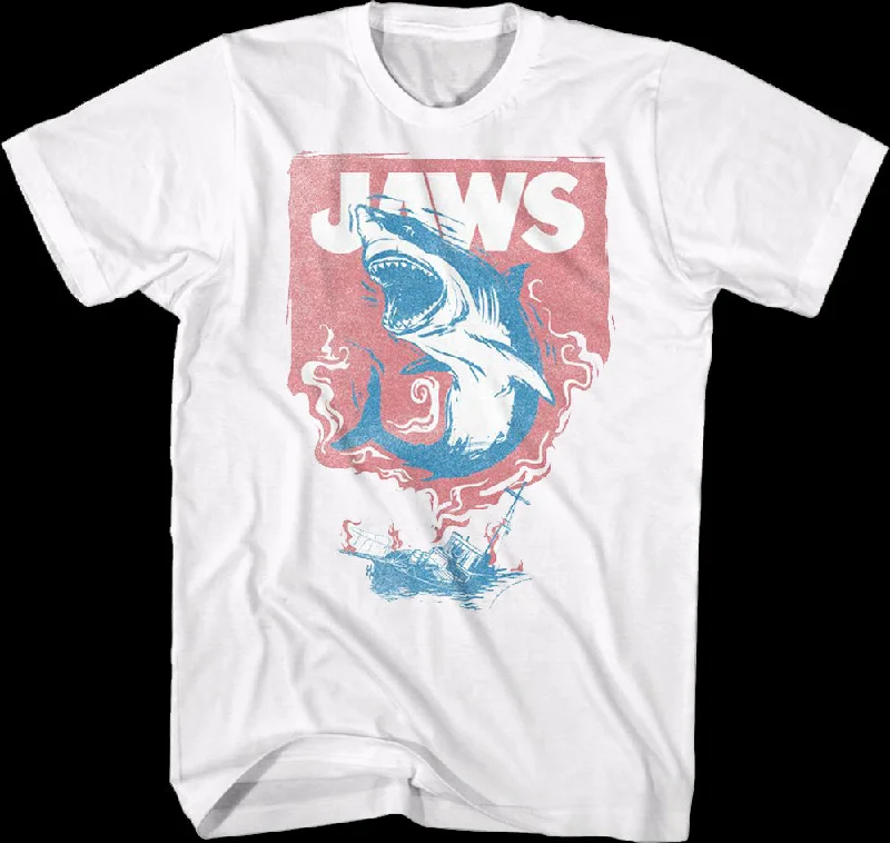 Leaping Shark Jaws T-Shirt