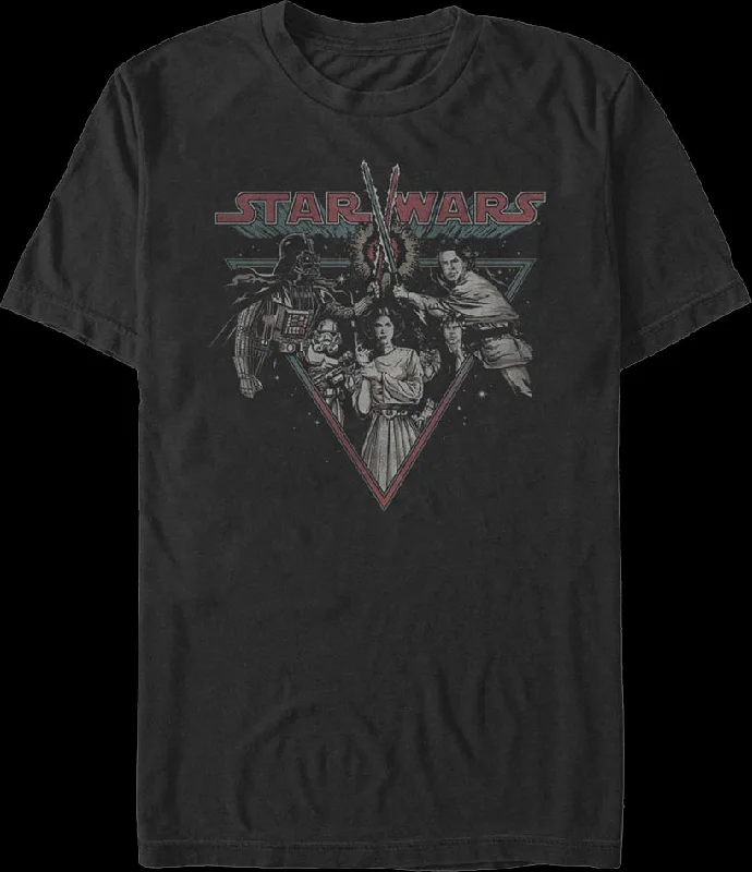 Retro Lightsaber Duel Star Wars T-Shirt