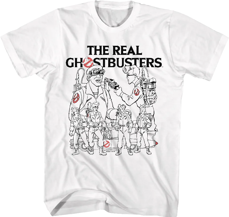 Character Sketches Real Ghostbusters T-Shirt