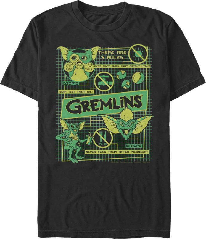 3 Rules Gremlins T-Shirt