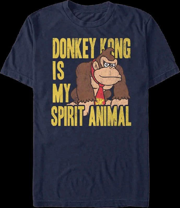 Donkey Kong Is My Spirit Animal Nintendo T-Shirt