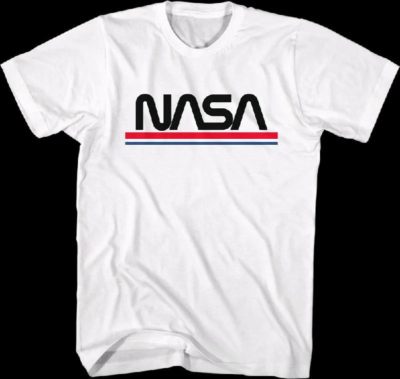 Red White Blue Logo NASA T-Shirt