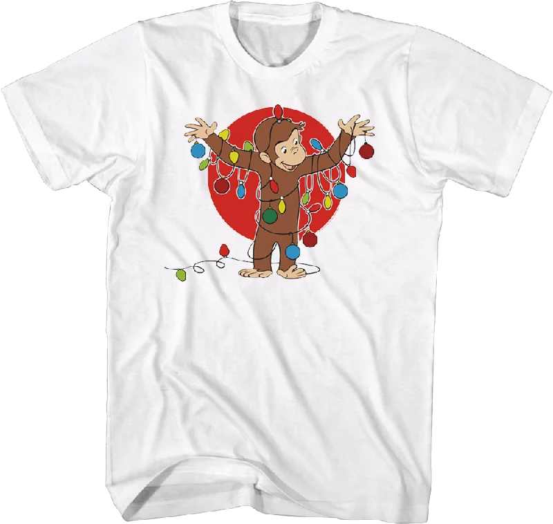 Christmas Lights Curious George T-Shirt