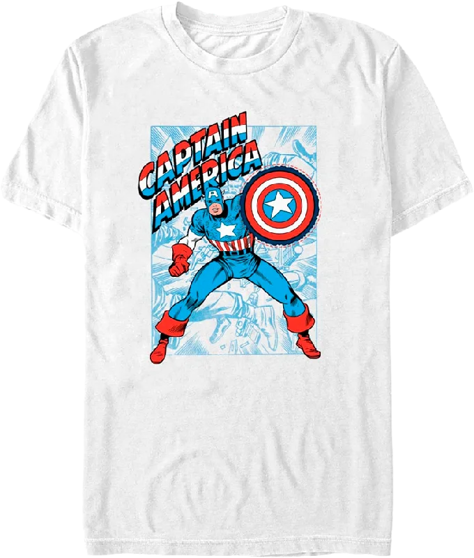 Shielded Captain America Marvel Comics T-Shirt