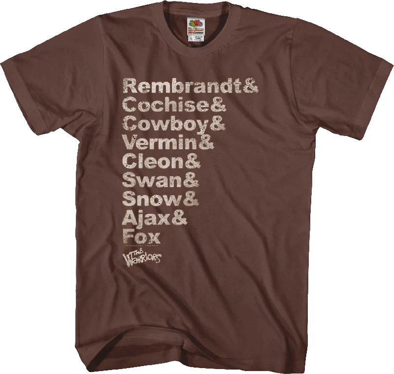 Names Warriors T-Shirt