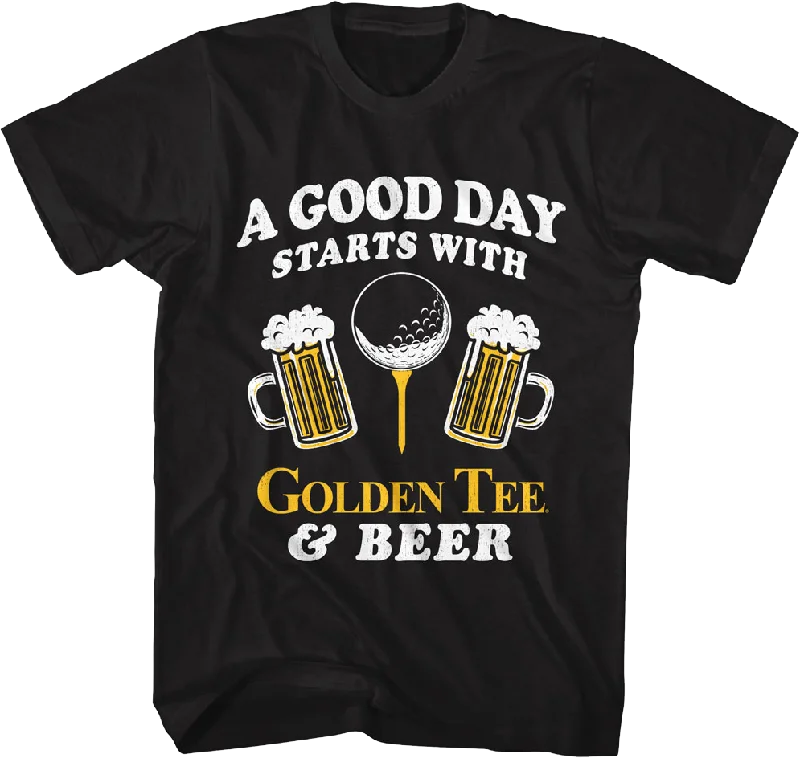 A Good Day Golden Tee Golf T-Shirt