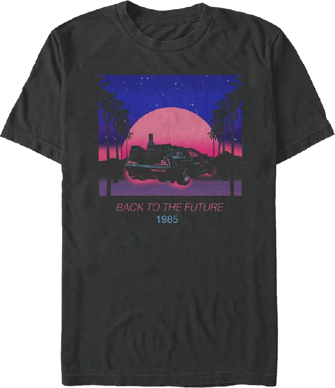 Tropical Neon Back To The Future T-Shirt T-Shirt