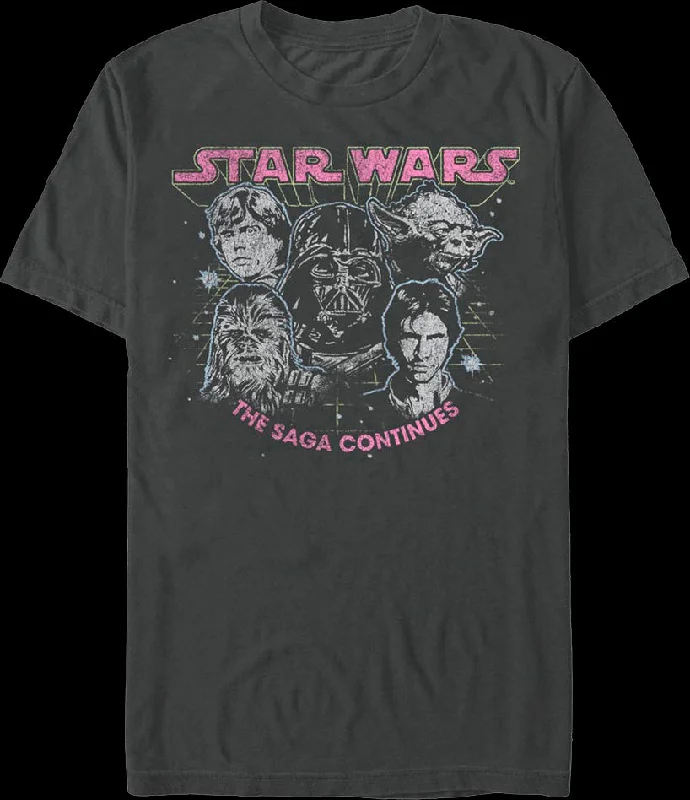 The Saga Continues Star Wars T-Shirt