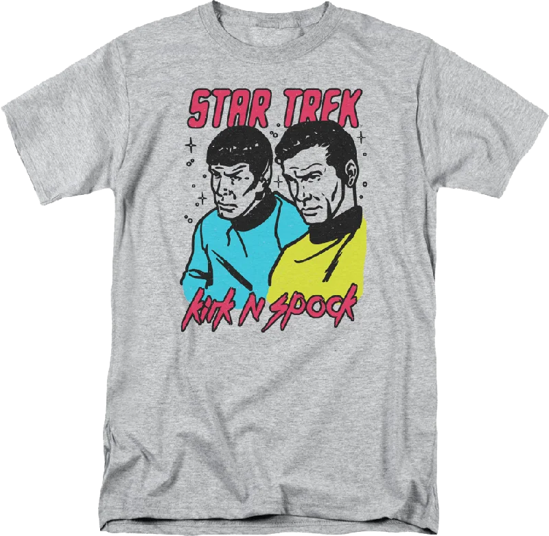 Retro Kirk N Spock Star Trek T-Shirt