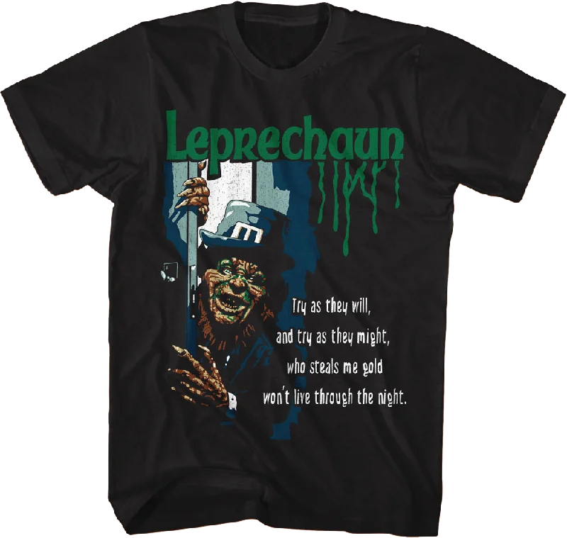 Who Steals Me Gold Won't Live Through The Night Leprechaun T-Shirt