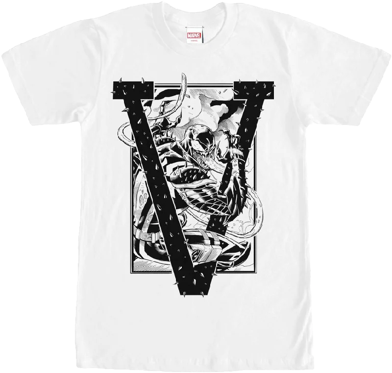 Black and White Venom T-Shirt