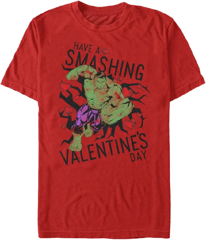 Have A Smashing Valentine's Day Incredible Hulk T-Shirt