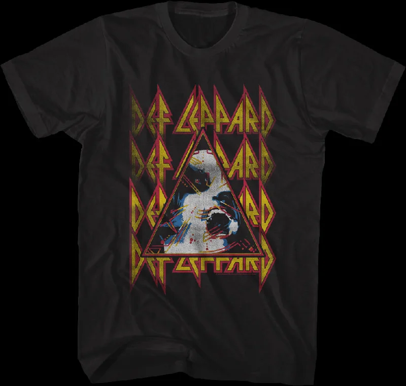 Retro Hysteria Triangle Def Leppard T-Shirt