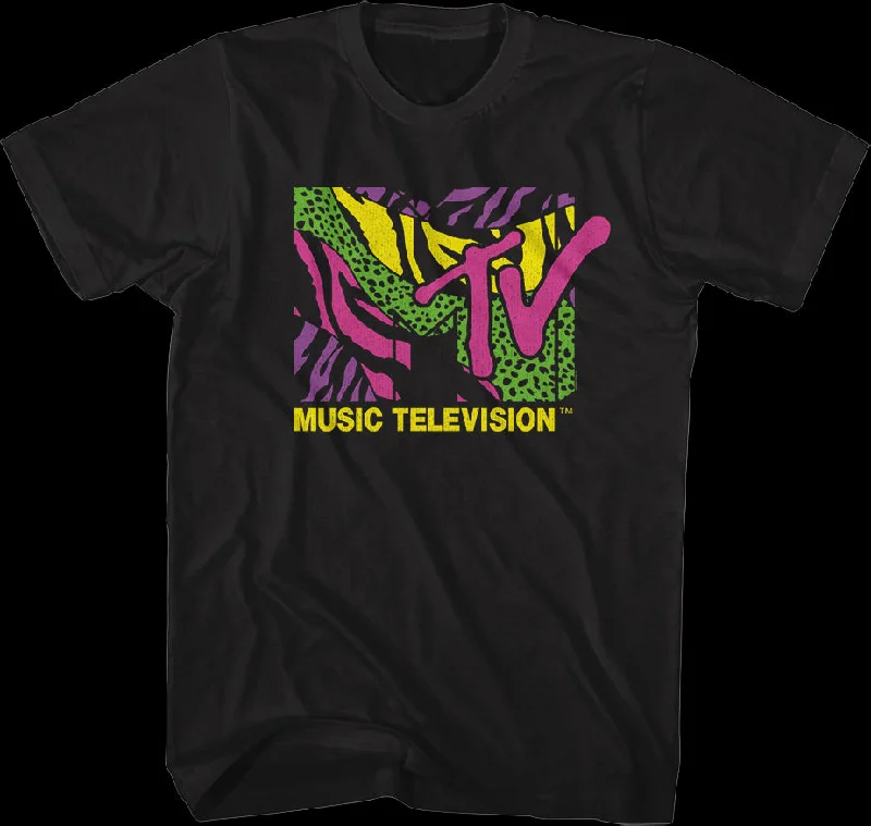 Colorful Animal Logo MTV Shirt