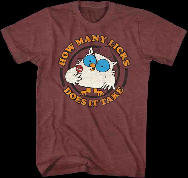 How Many Licks Tootsie Pop T-Shirt