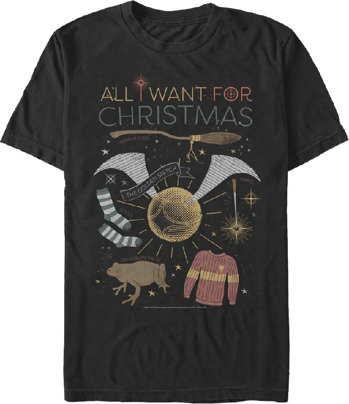 All I Want For Christmas Harry Potter T-Shirt