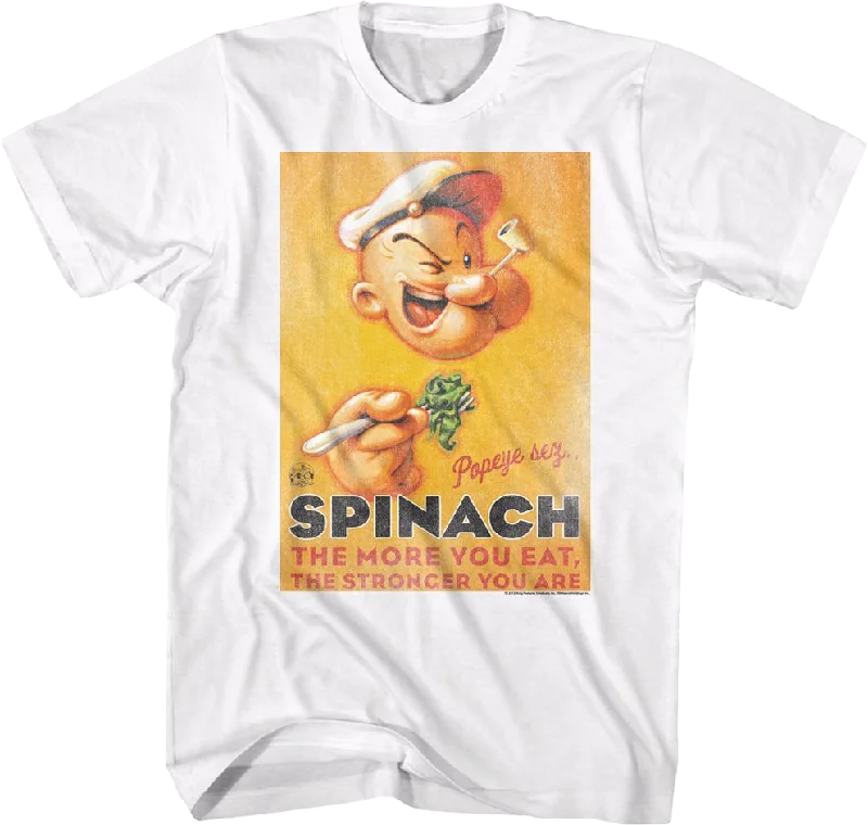 Vintage Spinach Poster Popeye T-Shirt