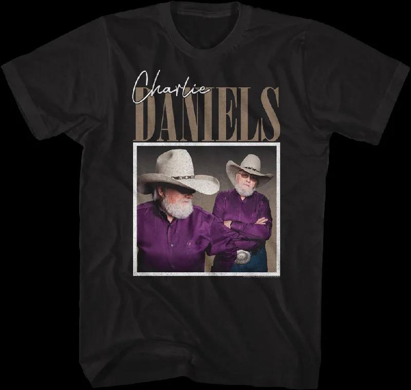 Vintage Photo Charlie Daniels T-Shirt