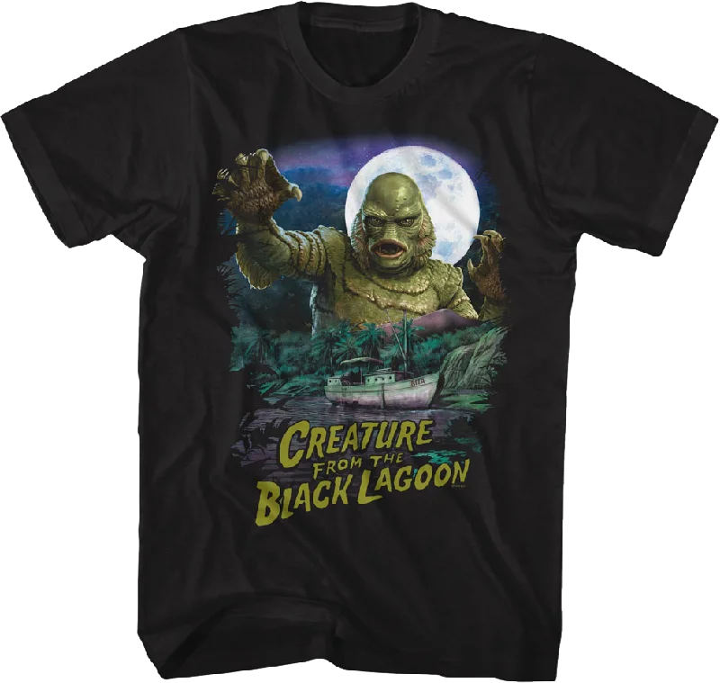 Full Moon Creature From The Black Lagoon T-Shirt