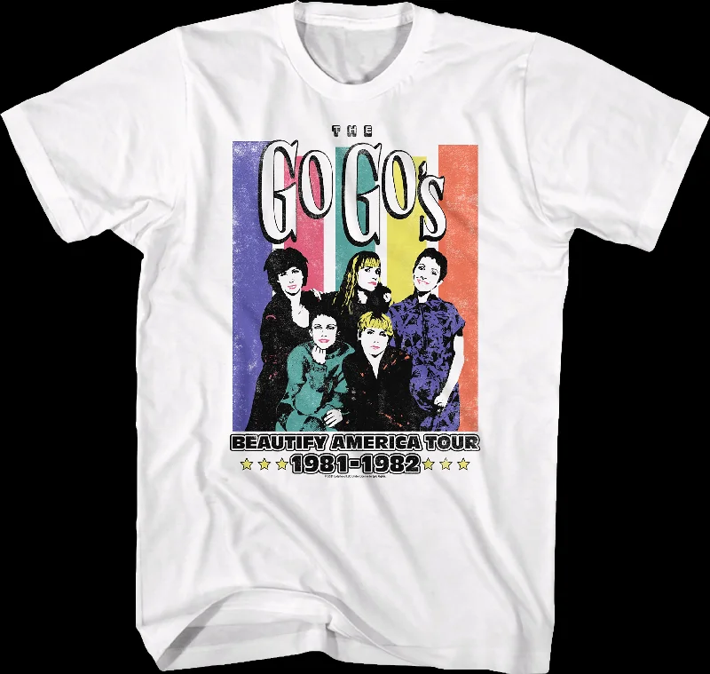 Beautify America Tour Go-Go's T-Shirt