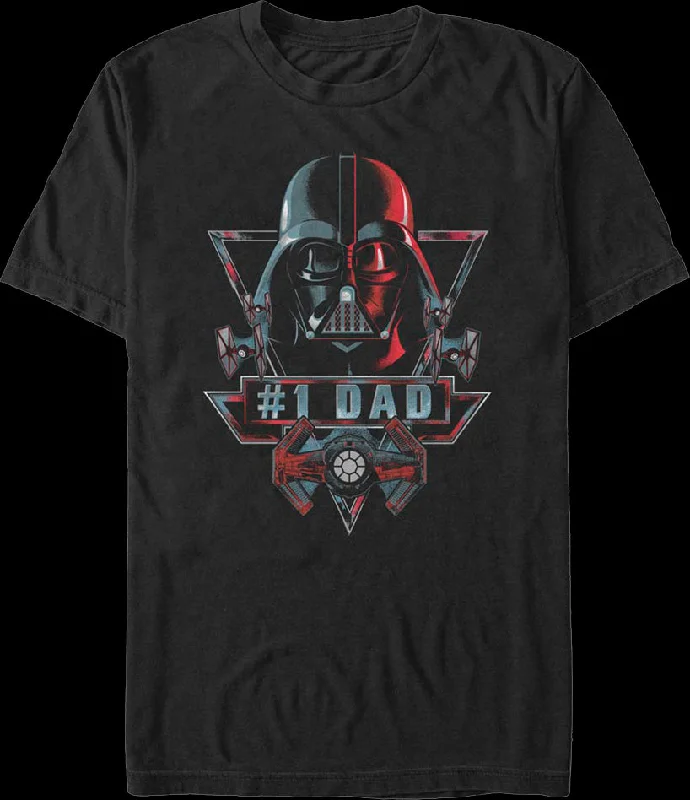 #1 Dad Darth Vader Star Wars T-Shirt