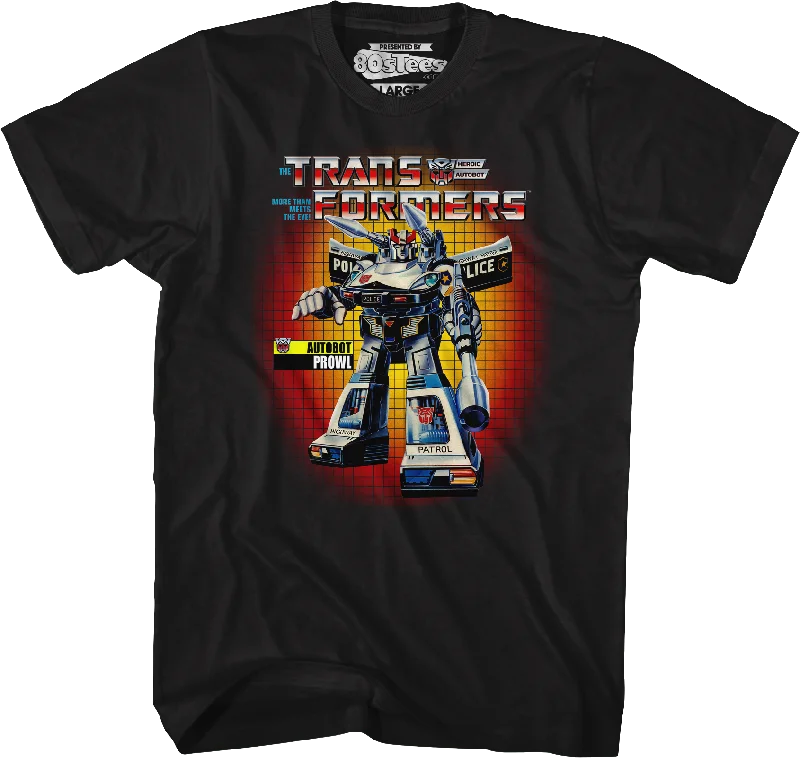 Box Art Prowl Transformers T-Shirt