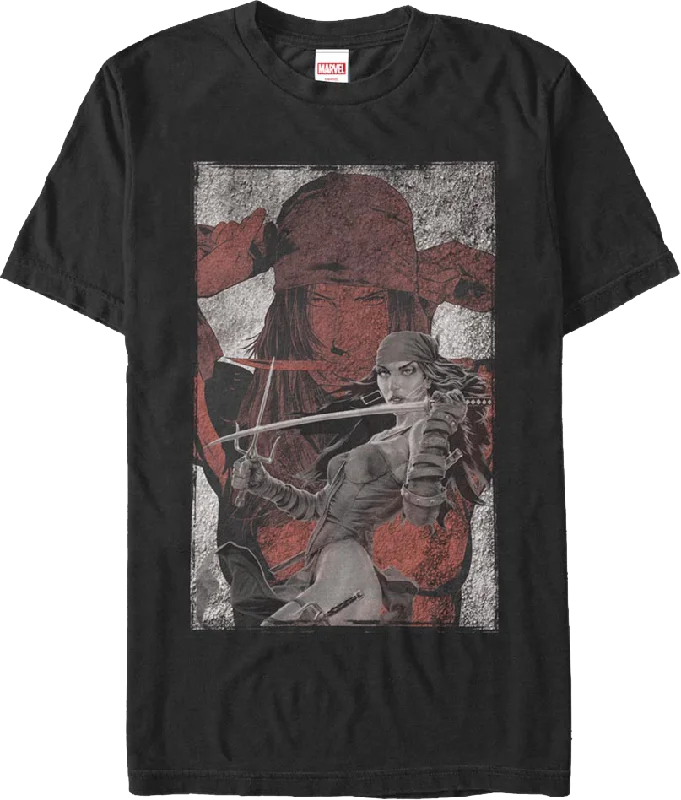 Elektra Collage Marvel Comics T-Shirt