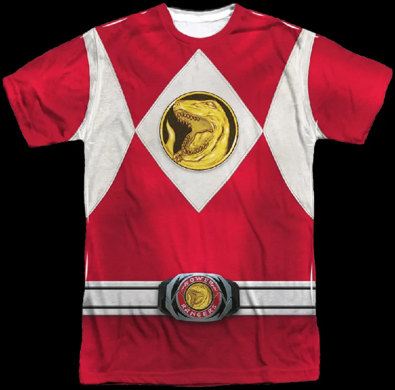 Red Ranger Sublimation Costume Shirt