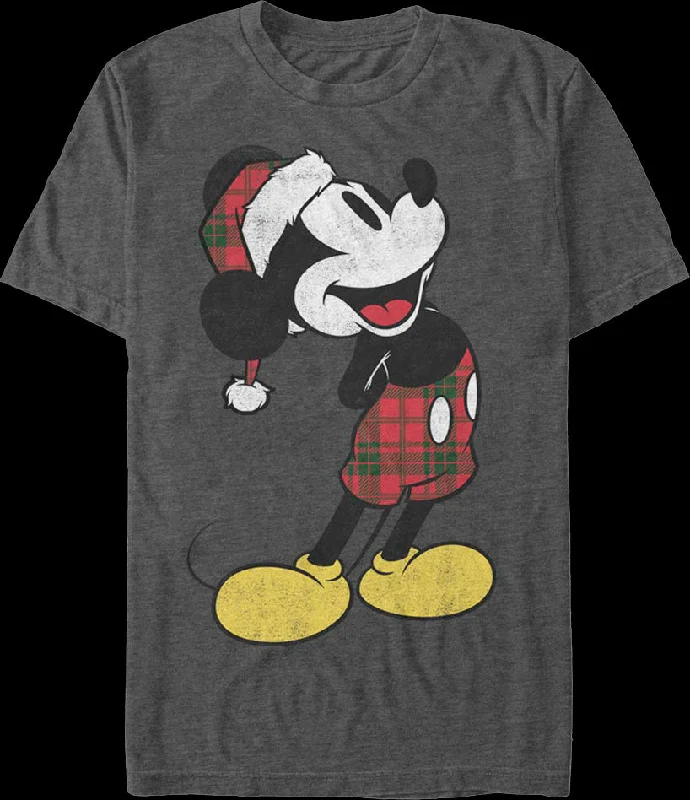 Mickey Mouse Santa Hat Disney T-Shirt