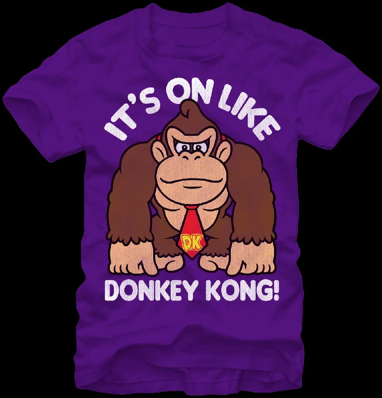 Purple It's On Like Donkey Kong T-Shirt