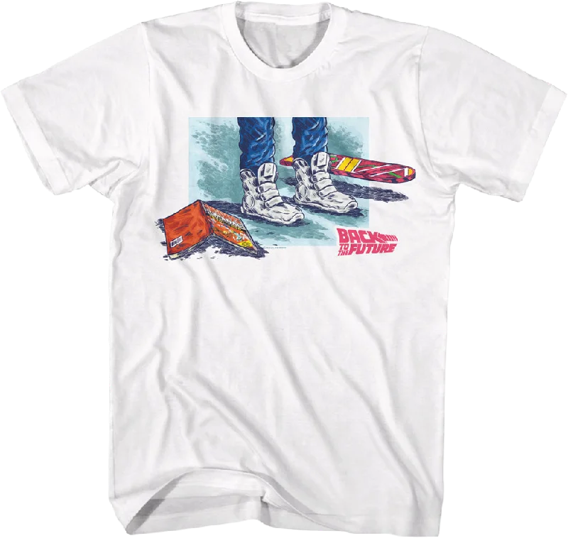 Marty's Sports Almanac Shoes Hoverboard Back To The Future T-Shirt