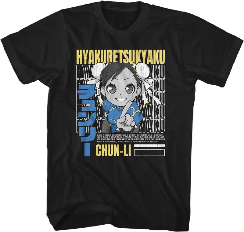 Hyakuretsukyaku Chun-Li Street Fighter T-Shirt