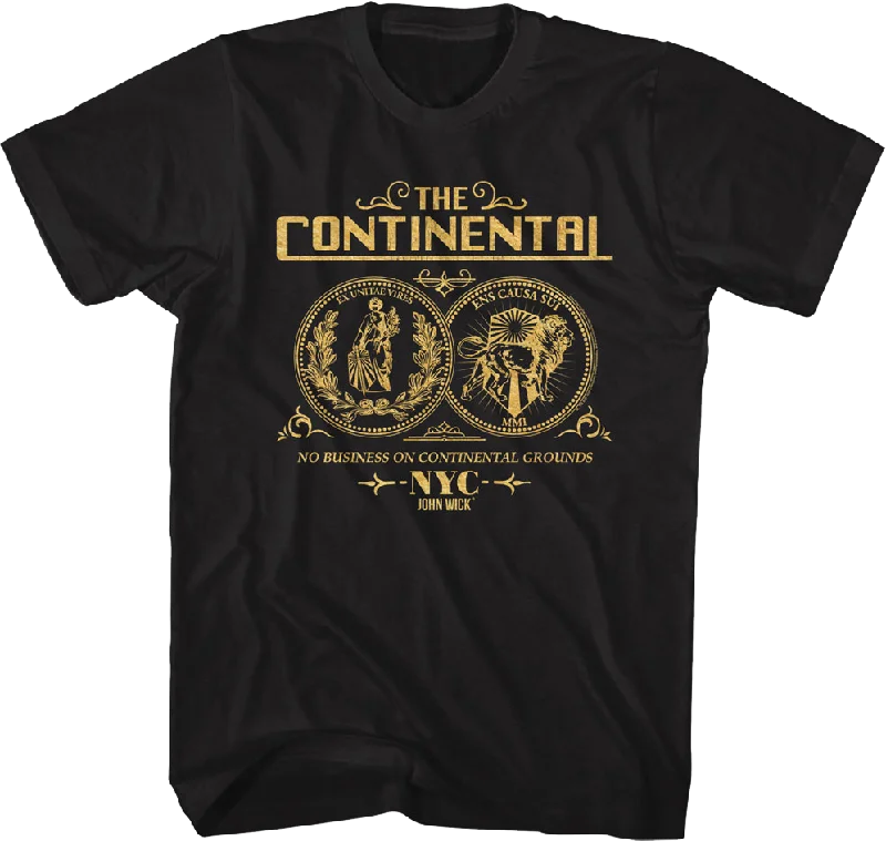 Black Continental Coin John Wick T-Shirt