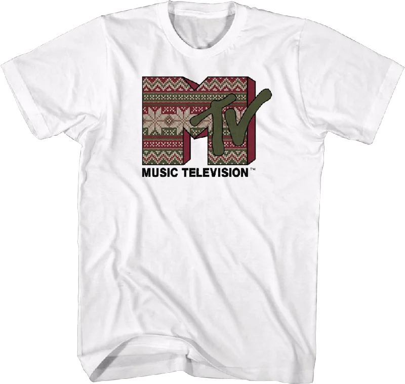 Ugly Christmas Sweater Logo MTV Shirt