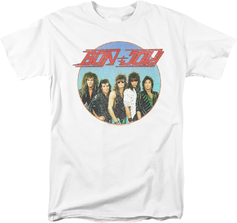 Retro Circle Bon Jovi T-Shirt