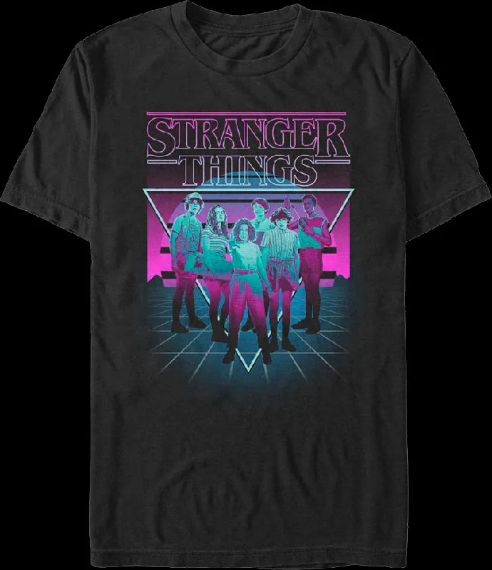 Retro Neon Stranger Things T-Shirt