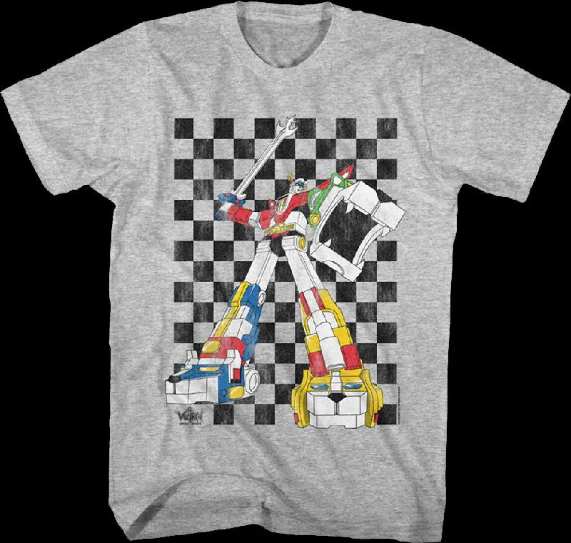 Checkerboard Defender Voltron T-Shirt