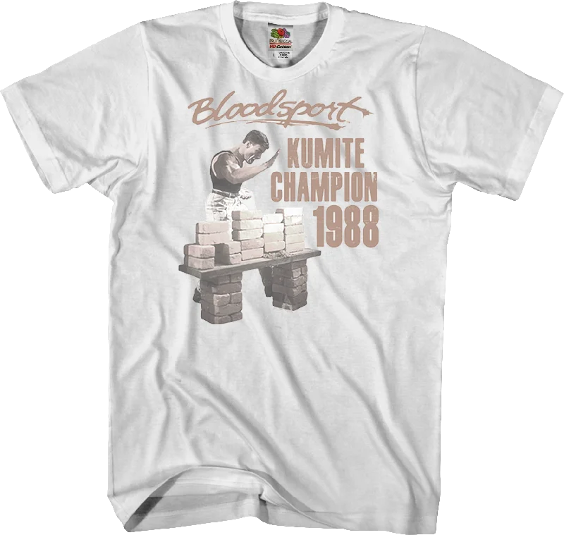 1988 Kumite Champion Bloodsport T-Shirt