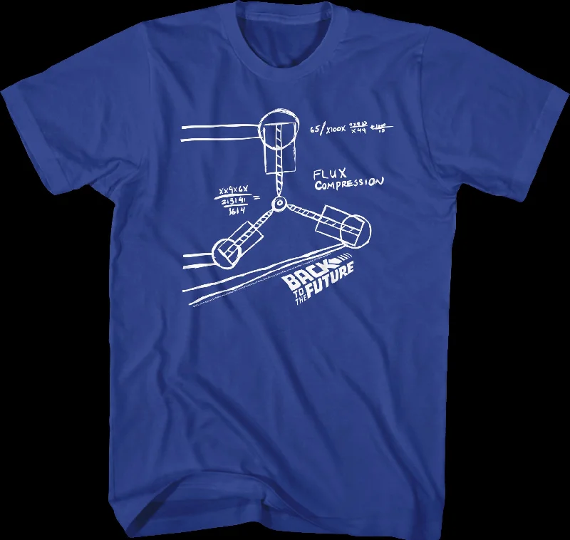 Flux Capacitor Sketch Back To The Future T-Shirt