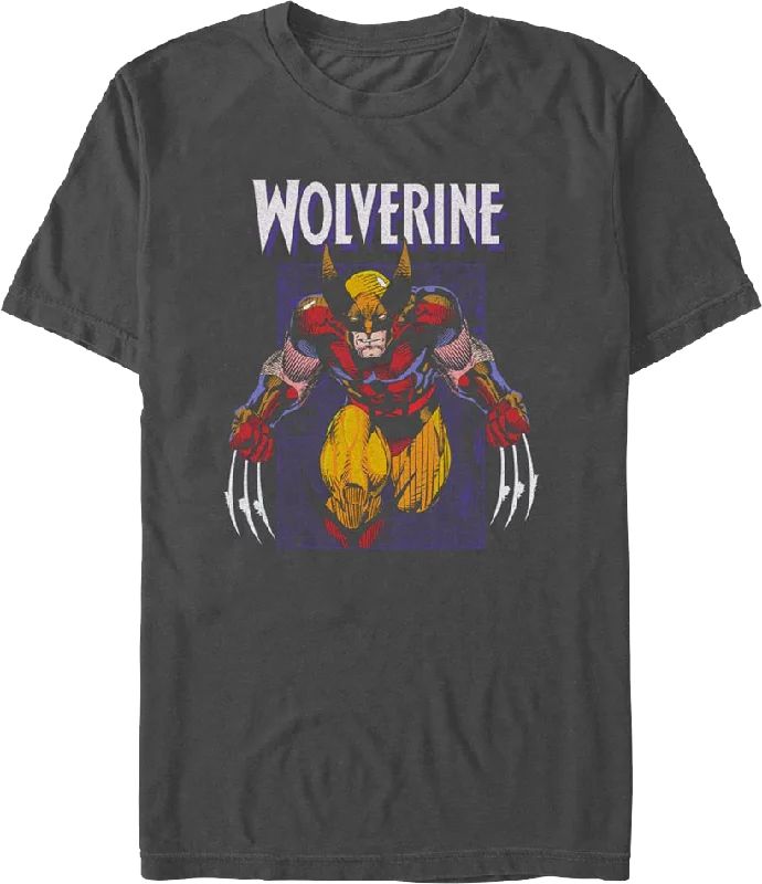 X-Men Wolverine Hero Stance Marvel Comics T-Shirt