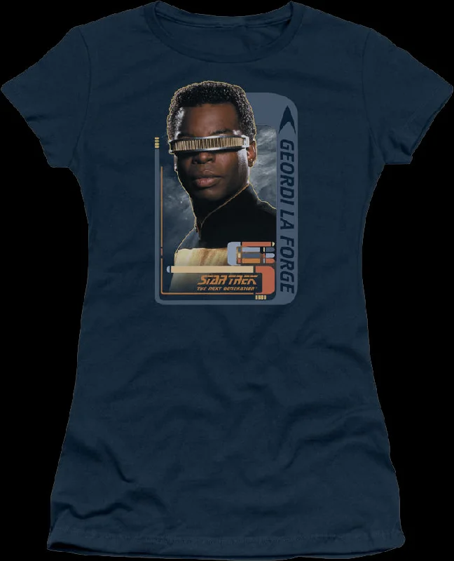 Ladies Geordi La Forge Star Trek The Next Generation Shirt