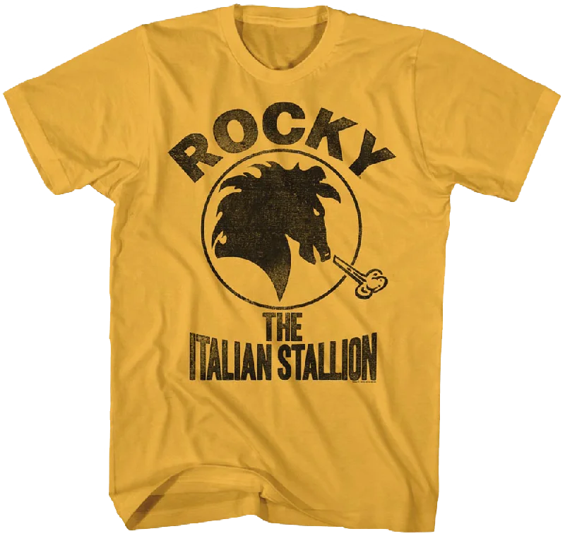 Distressed Italian Stallion Logo Rocky T-Shirt