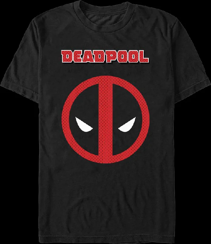 Deadpool Faux Jersey Logo Marvel Comics T-Shirt