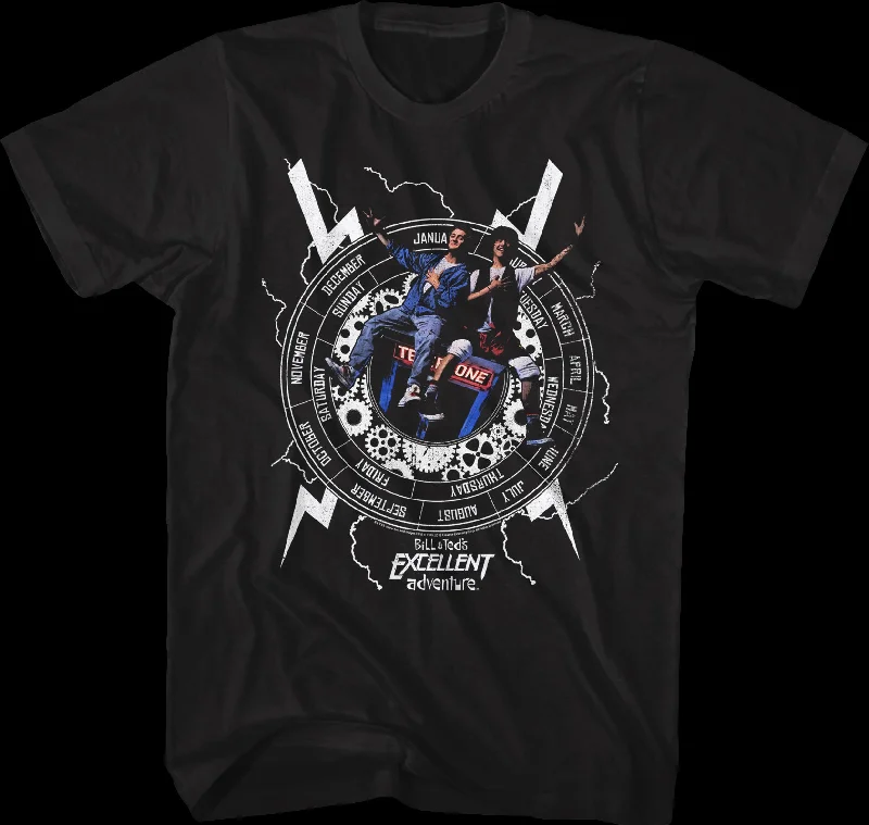 Time Machine Bill and Ted's Excellent Adventure T-Shirt