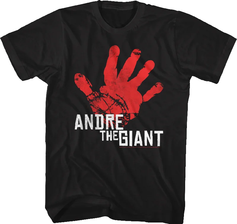 Distressed Handprint Andre The Giant T-Shirt