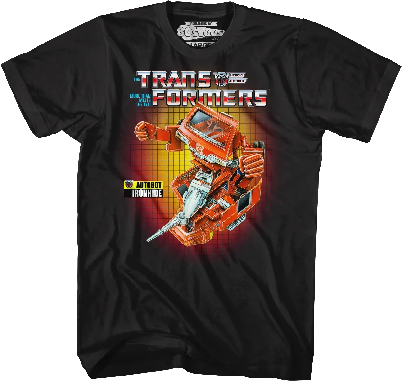 Box Art Ironhide Transformers T-Shirt