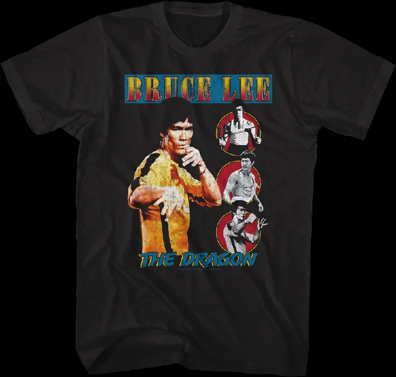 Distressed Dragon Bruce Lee T-Shirt