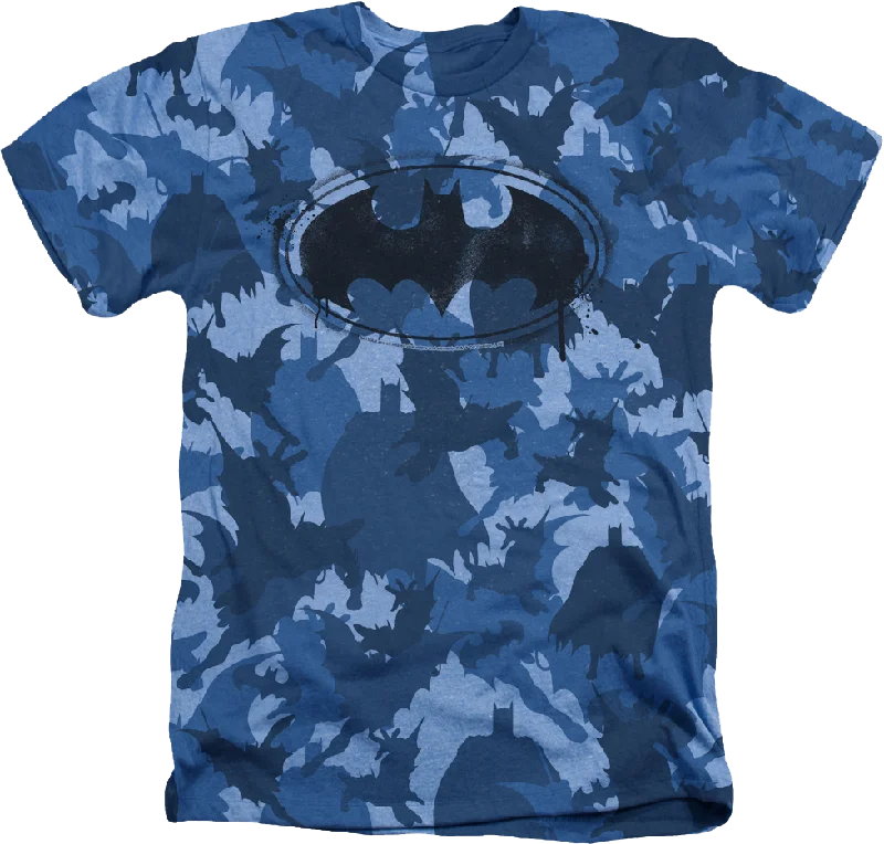 Blue Camo Batman T-Shirt